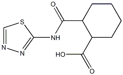 2-[(1,3,4-thiadiazol-2-ylamino)carbonyl]cyclohexanecarboxylic acid Struktur