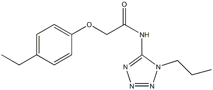 2-(4-ethylphenoxy)-N-(1-propyl-1H-tetraazol-5-yl)acetamide Struktur