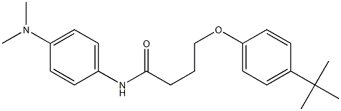 4-(4-tert-butylphenoxy)-N-[4-(dimethylamino)phenyl]butanamide Struktur