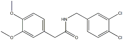 N-(3,4-dichlorobenzyl)-2-(3,4-dimethoxyphenyl)acetamide Struktur