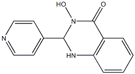 3-hydroxy-2-(4-pyridinyl)-2,3-dihydro-4(1H)-quinazolinone Struktur