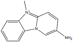 2-amino-5-methylpyrido[2,1-b]benzimidazol-5-ium Struktur