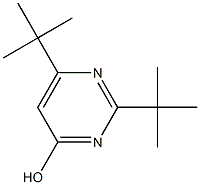 2,6-ditert-butyl-4-pyrimidinol Struktur