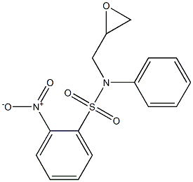 2-nitro-N-(2-oxiranylmethyl)-N-phenylbenzenesulfonamide Struktur