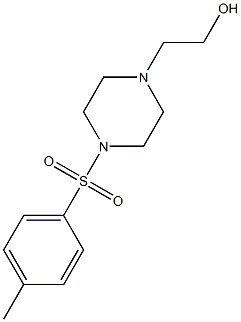 2-{4-[(4-methylphenyl)sulfonyl]-1-piperazinyl}ethanol Struktur