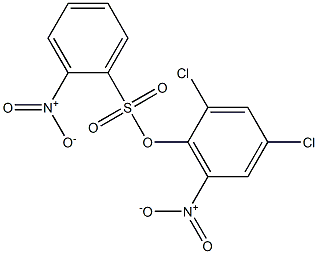 2,4-dichloro-6-nitrophenyl 2-nitrobenzenesulfonate Struktur