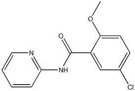 5-chloro-2-methoxy-N-(2-pyridinyl)benzamide Struktur