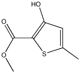 methyl 3-hydroxy-5-methyl-2-thiophenecarboxylate Struktur