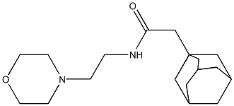 2-(1-adamantyl)-N-[2-(4-morpholinyl)ethyl]acetamide Struktur