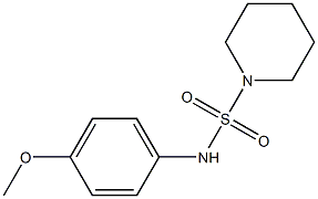 N-(4-methoxyphenyl)-1-piperidinesulfonamide Struktur