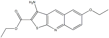 ethyl 3-amino-6-(ethyloxy)thieno[2,3-b]quinoline-2-carboxylate Struktur