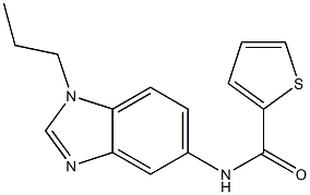 N-(1-propyl-1H-benzimidazol-5-yl)-2-thiophenecarboxamide Struktur