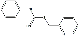 2-pyridinylmethyl N-phenylimidothiocarbamate Struktur