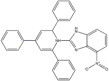 4-nitro-2-(2,4,6-triphenyl-1lambda~5~-pyridin-1-yl)-1H-benzimidazole Struktur