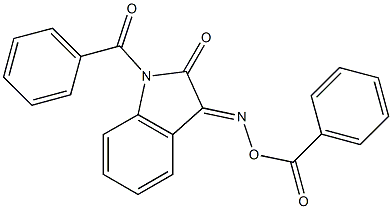 1-benzoyl-1H-indole-2,3-dione 3-(O-benzoyloxime) Struktur