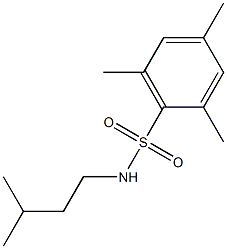 N-isopentyl-2,4,6-trimethylbenzenesulfonamide Struktur