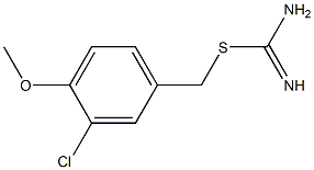 3-chloro-4-methoxybenzyl imidothiocarbamate Struktur