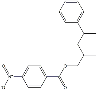 2-methyl-4-phenylpentyl 4-nitrobenzoate Struktur