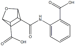 3-[(2-carboxyanilino)carbonyl]-7-oxabicyclo[2.2.1]heptane-2-carboxylic acid Struktur