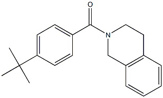 2-(4-tert-butylbenzoyl)-1,2,3,4-tetrahydroisoquinoline Struktur