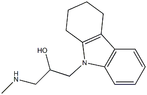 1-(methylamino)-3-(1,2,3,4-tetrahydro-9H-carbazol-9-yl)-2-propanol Struktur