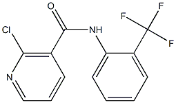 2-chloro-N-[2-(trifluoromethyl)phenyl]nicotinamide Struktur