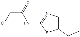 2-chloro-N-(5-ethyl-1,3-thiazol-2-yl)acetamide Struktur