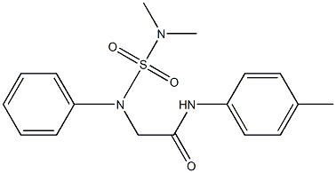 2-{[(dimethylamino)sulfonyl]anilino}-N-(4-methylphenyl)acetamide Struktur