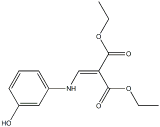 diethyl 2-[(3-hydroxyanilino)methylene]malonate Struktur