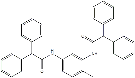 N-{3-[(diphenylacetyl)amino]-4-methylphenyl}-2,2-diphenylacetamide Struktur