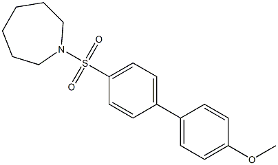 4'-(1-azepanylsulfonyl)[1,1'-biphenyl]-4-yl methyl ether Struktur