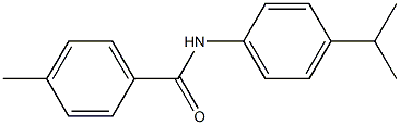 N-(4-isopropylphenyl)-4-methylbenzamide Struktur