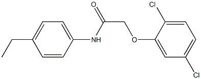 2-[(2,5-dichlorophenyl)oxy]-N-(4-ethylphenyl)acetamide Struktur