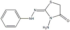 3-amino-1,3-thiazolidine-2,4-dione 2-(phenylhydrazone) Struktur