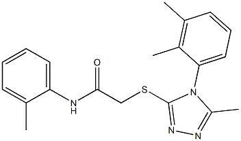 2-{[4-(2,3-dimethylphenyl)-5-methyl-4H-1,2,4-triazol-3-yl]sulfanyl}-N-(2-methylphenyl)acetamide Struktur