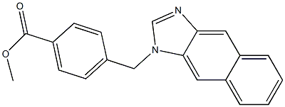 methyl 4-(1H-naphtho[2,3-d]imidazol-1-ylmethyl)benzoate Struktur