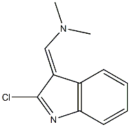 N-[(2-chloro-3H-indol-3-ylidene)methyl]-N,N-dimethylamine Struktur