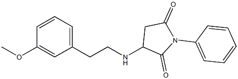 3-{[2-(3-methoxyphenyl)ethyl]amino}-1-phenyl-2,5-pyrrolidinedione Struktur