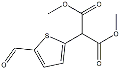 dimethyl 2-(5-formylthien-2-yl)propanedioate Struktur