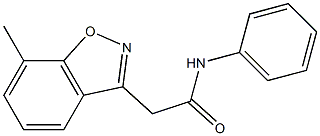 2-(7-methyl-1,2-benzisoxazol-3-yl)-N-phenylacetamide Struktur