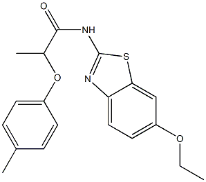 N-(6-ethoxy-1,3-benzothiazol-2-yl)-2-(4-methylphenoxy)propanamide Struktur