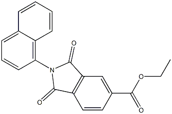 ethyl 2-(1-naphthyl)-1,3-dioxo-5-isoindolinecarboxylate Struktur