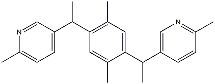 5-(1-{2,5-dimethyl-4-[1-(6-methyl-3-pyridinyl)ethyl]phenyl}ethyl)-2-methylpyridine Struktur