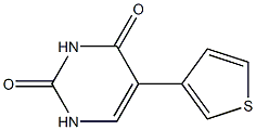 5-(3-thienyl)-2,4(1H,3H)-pyrimidinedione Struktur