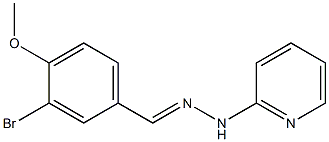 3-bromo-4-methoxybenzaldehyde 2-pyridinylhydrazone Struktur