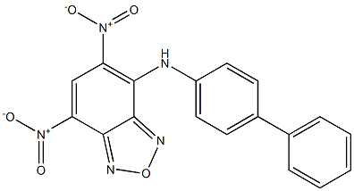 4-([1,1'-biphenyl]-4-ylamino)-5,7-bisnitro-2,1,3-benzoxadiazole Struktur