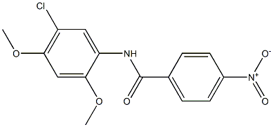 N-(5-chloro-2,4-dimethoxyphenyl)-4-nitrobenzamide Struktur