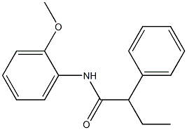 N-(2-methoxyphenyl)-2-phenylbutanamide Struktur