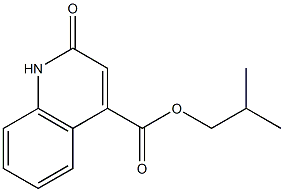 isobutyl 2-oxo-1,2-dihydro-4-quinolinecarboxylate Struktur