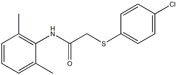 2-[(4-chlorophenyl)sulfanyl]-N-(2,6-dimethylphenyl)acetamide Struktur